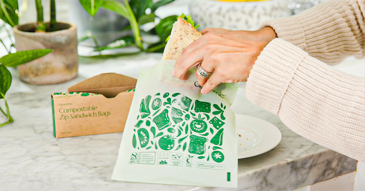 Cleanomic compostable* Zip Bags