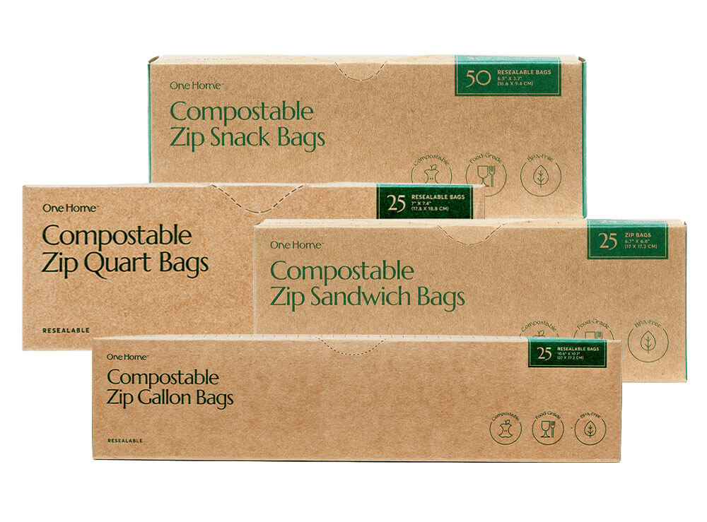 Cleanomic Compostable Zip Bags
